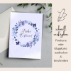 Osterkarte lila Kranz A6 | PDF zum selber Ausdrucken | Postkarte | Klappkarte - Image 2