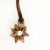 Anhänger Sternanis aus Rotbronze mit Perle - Image 3