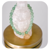 Aventurin Armband mit Lotusanhänger 6mm - Image 3