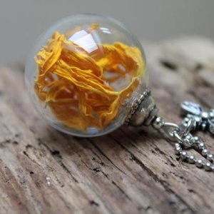Glaskugelkette Sonnenblume