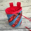 Chalkbag Jeans-Kaffee rot