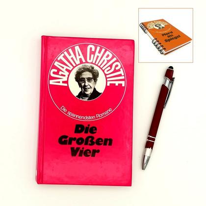 Notizbuch aus altem Buch "Die Großen Vier"