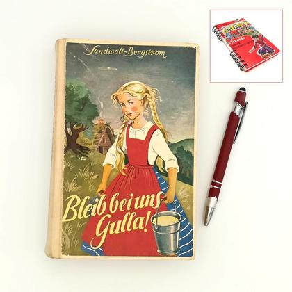 Notizbuch aus altem Buch "Gulla"