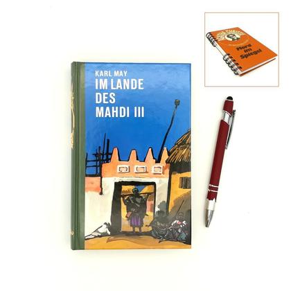 Notizbuch aus altem Buch "Im Lande des Mahdi III"