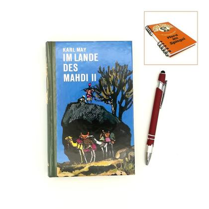 Notizbuch aus altem Buch "Im Lande des Mahdi II"