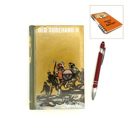Notizbuch aus altem Buch "Old Surehand II"
