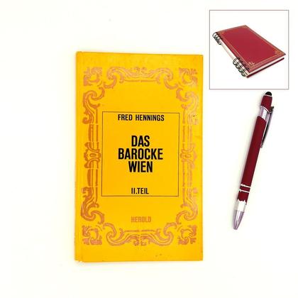 Notizbuch aus altem Buch "Das barocke Wien"