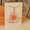 Kette Blume "Margerite rosa" oval - Image 2