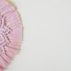 Makramee Herz Wandbehang rosa/rot - Image 2