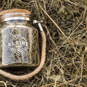 Bergkräuter Duftglas Set, 5 ml äth. Öl, Booklet mit Geschichte, Geschenksbeutel