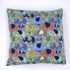 KUSCHELKISSEN ABZIEHBAR (inkl. INLAY) 50x50cm "bunte Elefanten grau"