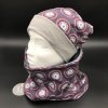 DAMEN- SET (WENDEHAUBE+XXL-LOOPSCHAL) "Retro- Kreise grau" - Image 2