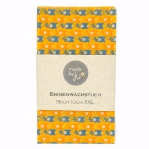 XXL- BROTTUCH (Bienenwachstuch) –  TULPEN GELB