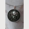 upcycling: Halskette, Halsreif mit Anhänger aus Kaffeekapseln - grün - Image 3