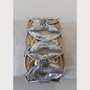 upcycling: Trachten – Armband aus Kaffeekapseln – gold