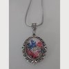 Trachtenhalskette Edelstahl - mit Nostalgieanhänger "Alpenblumen"- Unikat - Image 3