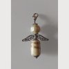 Anhänger Engel - Schutzengel - Perlenengel - silber-beige