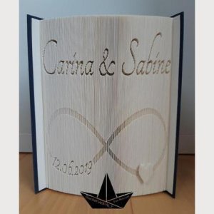 zur Hochzeit – gefaltetes Buch