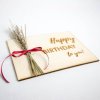 Holzkarte "Happy Birthday to you"