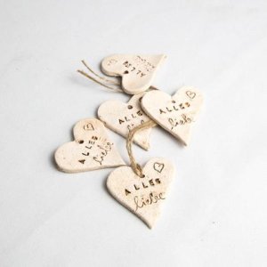 Geschenkanhänger Herz „Alles liebe“