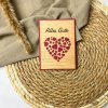 Holz-Karte Herzen & "Alles Gute"