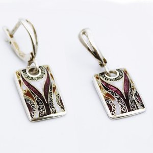 Ohrringe von Cloisonne Enamel
