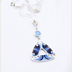 Anhänger von Cloisonne Enamel, Handarbeit, Unikat