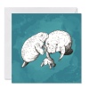GRUSSKARTE *Familie Manatee*
