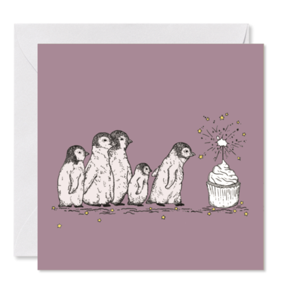GRUSSKARTE *Pinguingeburtstag*