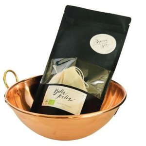 Kupferschale & Sauna Tea, Aromaschale und Saunaduft