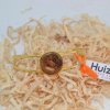 Holz Armreif Holzschmuck Trachtenschmuck Marille gold Armband Armschmuck Unikat - Image 2