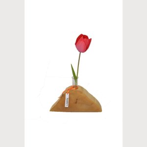 Holzvase Vase 27×13,5 cm Ahorn Blumenvase Vase Holzdekoration Holzdeko Geschenk