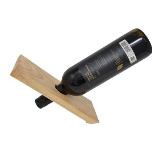 Schwebender Weinflaschenhalter aus Holz Flaschenhalter Esche 24×9,5 cm Geschenk