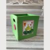 Aufbewahrungsbox  aus Filz  grün mit Frosch - Image 2