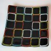 Glasschale Quadrate