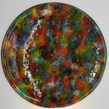 Bunte Glasschale