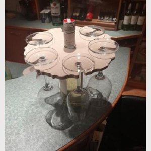 6er Weinglasbutler  aus Beton