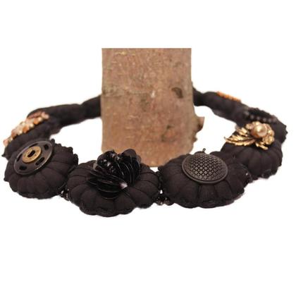 Textiljuwelen "Black Pearl"