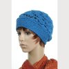 Haube - "Eva" - Babyalpakawolle in blau - Image 4