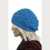 Haube - "Eva" - Babyalpakawolle in blau