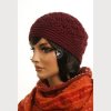 Haube - "Eva" - weinrot - Image 2