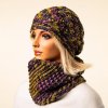 Set - Haube und Loop "Eva" - bunt - Image 4