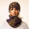 Set - Haube und Loop "Eva" - bunt - Image 3