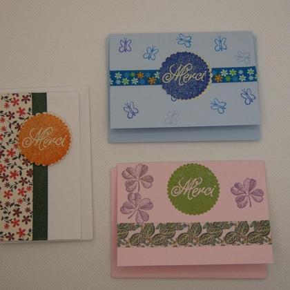 Mini-Karten-Set "Merci"