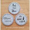 Untersetzer Set Wein schwarz - Image 3