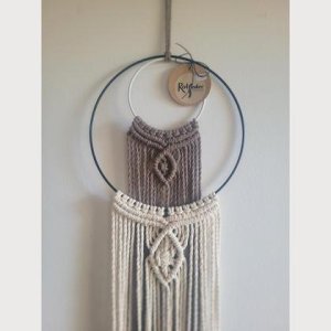 Makramee Wanddeko „Ringe“