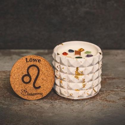 Kerze aus Sojawachs mit Holzdocht "My Zodiac"