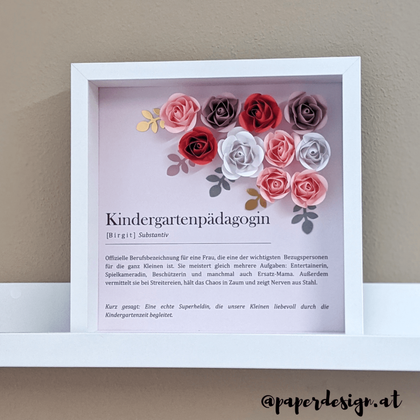 Shadow Box "Kindergartenpädagogin"