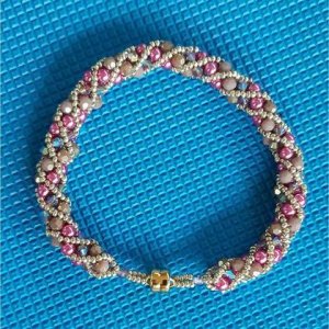 Spiralperlenarmband „Lilac“