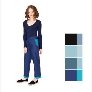 DIY Kit – Hose BICOLORE Indigo